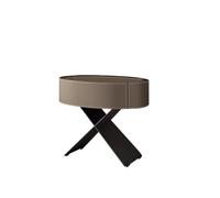 Nightstand Bedside Table Modern Bedroom Creative Oval Bedside Storage Cabinet Side Cabinet Bedroom Furniture(01)