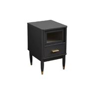 Nightstand Chinese Style Solid Wood Bedside Table Modern Living Room Storage Cabinet Balcony Small Coffee Table Suitable for Office And Bedroom Bedroom Furniture(C)