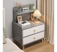 Nightstand for Bedroom Storage, Bedside Table, Bed end Table with Drawer, Bedside Desk, Side Cabinet, for Bedroom, Living Room (Color : Grey, Size : B 40x34x70cm)