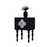 Nightstand French Retro Bedside Table Carved Medieval Style Bedroom Storage Cabinet Side Table Small Coffee Table Bedroom Furniture