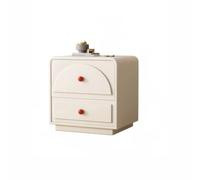 Nightstand Modern Minimalist Cream Style Solid Wood Bedside Table Bedroom Home Small Mini Narrow Storage Cabinet Bedroom Furniture