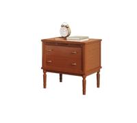 Nightstand Solid Wood Bedside Table Simple Modern Small Coffee Table Multifunctional Storage Cabinet With Two Drawers Bedroom Furniture