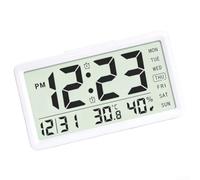 Nightstand Timer Twin Snooze(9062 White) Nightstand Timer Twin(9062 White) | Bedside clock two for wake modes nap button for temp readout modern style for bedroom desk