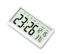 Nightstand Timer Twin Snooze(9064 White) Nightstand Timer Twin(9064 White) | Bedside clock two for wake modes nap button for temp readout modern style for bedroom desk