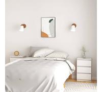 Nightstand White Solid Pine Wood 40x29.5x64 cm Rustic 3-Drawer Small Cabinet