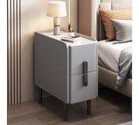 Nightstand with 2 Drawers, Compact Storage Cabinet for Bedroom, Living Room, and Hallway