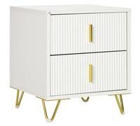 Nightstand with 2 Drawers, Side End Table for Living Room, Bedroom