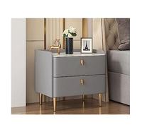 Nightstand with 2 drawers, side table next to the sofa, bedside table, solid wood cabinet with storage space for living room and bedroom