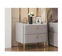 Nightstand with 2 drawers, side table next to the sofa, bedside table, solid wood cabinet with storage space for living room and bedroom