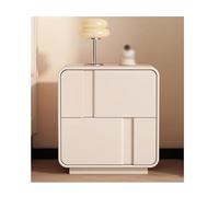 Nightstand with Storage Drawers White Bedroom Side Table Auxiliary Furniture for Bedroom & Living Room 45x40x50cm (17.7x15.7x19.7in)