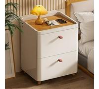 Nightstand With Storage,Modern Bedside Table With Drawer And Heightened Open Shelf,The Heightened Prevents Items From Slipping,corners Are Suitable For Bedrooms,sofa Beds,and Living Rooms ( Color : 2