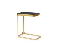 Nightstand with Tempered Glass Top and Iron Frame - Elegant and Sturdy for Bedroom or Living Room - Ideal as Coffee Table or Bedside Stand