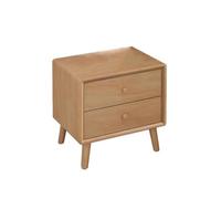 Nightstands Nightstand with Drawers Original Wood Color Nightstand Bedside Suitable for Bedroom Study Living Room(Small)