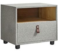 NightstandWith1DrawersAndOpenCompartment,SimplicityBedsideTableWoodForBedroom,BedsideCabinetChestOfDrawersHigh-footStorageLockerSide(Size:51X39X44CM,Color:NightstandLig needed