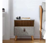 NightstandWith1DrawersAndOpenCompartment,SimplicityBedsideTableWoodForBedroom,BedsideCabinetChestOfDrawersHigh-footStorageLockerSide(Size:51X39X51CM,Color:NightstandLig needed