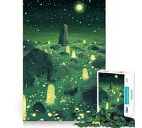 Nighttime Fantasy Landscape Jigsaw Puzzle for Teenagers 1000 Pieces Memory Boost Indoor Play Image Assembly (50x75cm)