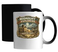 Nighttime Wilderness Exploration Adventure Ceramic Magic Mug White