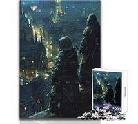 Nightwatch Over City 1000 Piece Jigsaws Learning Game for Skill Practice Thoughtful Gift for Happy Moments Size 38x52cm