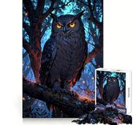 Nightwatcher︰ The Mystical Owl Jigsaw Puzzle for Teenagers 1000 Pieces Smart Game Family Time Pattern Assembly Santa Wish Pick (38x26cm)