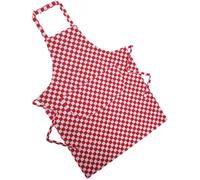 Nightwear Heaven 100% UK Made Chefs Check Aprons - 4 Colours Red