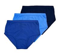 Mens Assorted BLUES Y Fronts Underpants Y-Fronts 6 Pair of Underwear Briefs - 100% Cotton Size M-5XL (XL, Blue Mix)