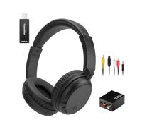 Nightwooolf Wireless Bluetooth TV Headphones for Seniors, Bluetooth 5.3 Wireless TV Headset, Lightweight And Comfortable Over Ear Headphone, Up to 30H Battery Life, Lossless Audio (Black)