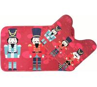 NIGHTZONE Bath Mat Set Memory Foam Anti Slip Christmas Festive Decor Gonks Santa Snowman Soft Anti-slip Bath Mat (Nutcracker)
