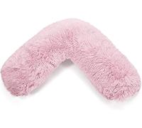 NIGHTZONE Teddy V Shaped Complete V Pillow or V Case Only For Neck Maternity Back Support Soft Warm Plush Cosy Fleece V Shape Cover (Teddy Cuddles Pink, Teddy Cover Only)