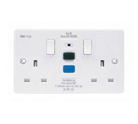 Niglon S132Rcdw 2 Gang 13A Rcd Protected Socket White