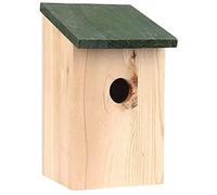 NIGMA® Traditional Small Birds Nesting Box Sparrows Blue Tits | Wooden Garden Nest House | Natural / Treated Wooden Wild Bird House Wood | Multi Buy Bundles Available (Natural Wood, 1)