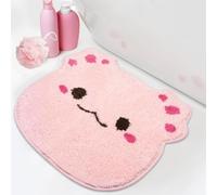 NIGOWAYS Bath Rug 20x22inch,Soft Absorbent Axolotl Bath Mat,Non Slip Rubber Backing,Thick Tufting Mats,Machine Washable Rugs for Shower Floor,Bathroom,Kidroom Decoration