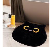 NIGOWAYS Bath Rug - Cute Bathroom Mat,Cat Bath Mat,Absorbent Bath Mat,Washable Indoor Mat,Non Slip Soft Bath Mats for Bathroom Bedroom Living Room(22 * 27inch)