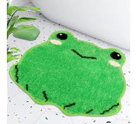 NIGOWAYS Bathroom Rugs Mat,Frog Bath Rugs,Water Absorbent Non Slip Cute Bath Mat, Machine Wash Bathroom Mat,Bathroom Rug for Bathroom Shower Room(Frog, 20 * 24inch), LYDD1104