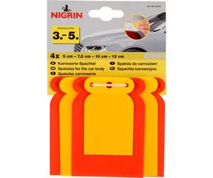 Nigrin Body Filler Set 4-Piece 50/75/100/120 Japan Spatula Auto Paint Etc