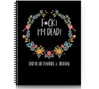 NIGRITY I'm Dead, End Of Life Planner, Ultimate Guide to Organizing Final Arrangements, Important Document Organizer, Possessions, Financial Information, End-Of-Life Care Wishes, A4 Size, 1Pcs