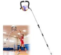 NigWarm Volleyball Spike Trainer, Retractable Length 64"-85" Volleyball Hitting Trainer - Real Ball Feel for Serving/Spiking/Jump Training - Perfect for Beginners & Pros (No Ball Included)