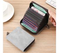 NihaoWXM Credit Card Holder Men Precision Driving License Women Card Holder Small Ultra-Thin Integrated Multiple Card Slots Large Capacity Clip(Light Blue 20 Card)