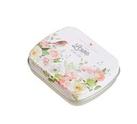 NihaoWXM Metal Tins with Lids Mini Tin Box Metal Hinged Empty Tins With Lid Portable Rectangular Small Storage Container Candy Pill Cases For Home Organizer(Color 3)