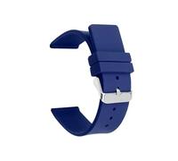 NihaoWXM Rubber Watch Straps 12mm 14mm 16mm 18mm 20mm 22mm 24mm Silicone Strap for Soft Rubber Band Candy Color Men Women Replace Bracelet Accessories(Blue,SILVER BUCKLE_22MM)