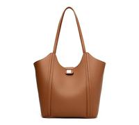 NihaoWXM Women's Leather Tote Bag Women's Large Capacity Shoulder Bag Ladies Leather Commuter Shopper Bags Big Tote(Color 1)