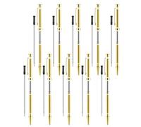 Nihcora 10 Pcs Pen Kits for Wood Turning 7mm Slimline Pen Twist Kit with Refill Lathe Turning Supplies Gold