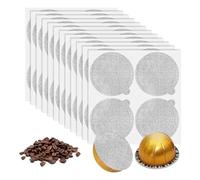 Nihcora Aluminum Foils Lids Seals - Reuse Capsules Coffee Pods 120Pcs, for Vertuoline Vertuo Reuse Coffee Pods Cover Seals 62mm