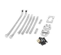 Nihcora For MN 1/12 MN82 LC79 RC Car Spare Parts Metal Upgraded Rear Axle Spring Fastenings Kit Silver