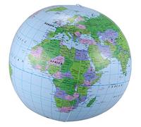 Nihcora Inflatable Toy Globe Tellurion Training Geography Map Balloon Water Ball 40 cm