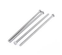 Nihcora M6 x 150mm Fully Threaded Stainless Steel Hex Head Screw Bolt 4 Pcs
