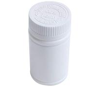 Nihcora Plastic Empty Medicine Bottles Pill Tablet Container Holder 3pcs White