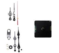 Nihcora Radio Controlled Silent DIY Clock Movement Mechanism Kit Germany DCF Signal Mode with 2 Sets Hands Repair Replacement