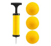Nihcora Roundnet Game Ball Replaceable Competitive Balls Mini Volleyball 3-Pack with Pump