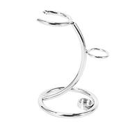 Nihcora Universal Shaving Brush Stand Simple Metal Safe and Brush Holder Stand Shaver Kit Organizer for Men