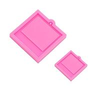 NIHENHAO 1 Set Photo Frame Keychain Resin Mold Silicone Mould Epoxy Mold Handmade Jewelry Pendant Mold